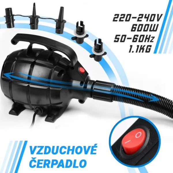 Physionics Airtrack nafukovacia žinenka, 6 m, modrá