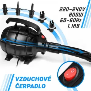 Physionics Airtrack nafukovacia žinenka, 6 m, modrá