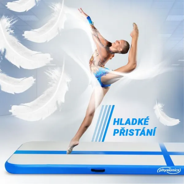 Physionics Airtrack nafukovacia žinenka, 6 m, modrá