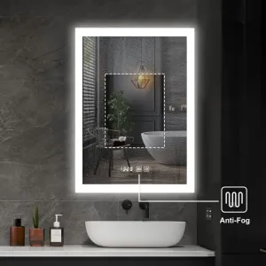 IREDA kúpeľňové zrkadlo s LED osvetlením, 60 x 80 cm
