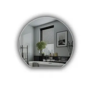 IREDA Kúpeľňové zrkadlo s LED osvetlením, okrúhle, 50 cm