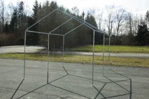 Garthen 391 Záhradný párty stan - biely s červeným lemom 3 x 4 m