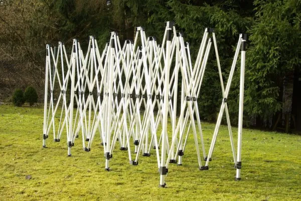 Garthen 401 Záhradný skladací stan - modrý, 3 x 9 m