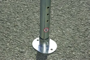 Garthen 391 Záhradný párty stan - biely s červeným lemom 3 x 4 m