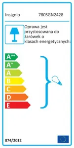 Stojacia lampa SCANDINAVIA, 140 x 38 cm, biela