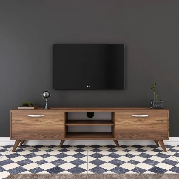 Televízna komoda, 180 x 48,6 x 35 cm, farba orech
