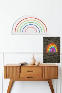 Dekoratívne LED osvetlenie, DUHA, 50 x 26 x 2 cm