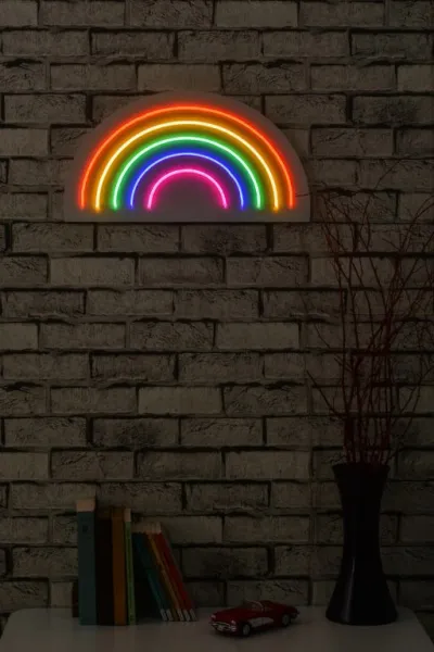 Dekoratívne LED osvetlenie, DUHA, 50 x 26 x 2 cm