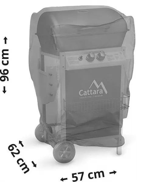 Kryt plynového grilu Cattara PÁRTY POINT 99BB011