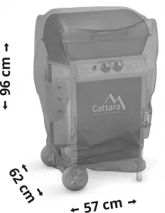 Kryt plynového grilu Cattara PÁRTY POINT 99BB011