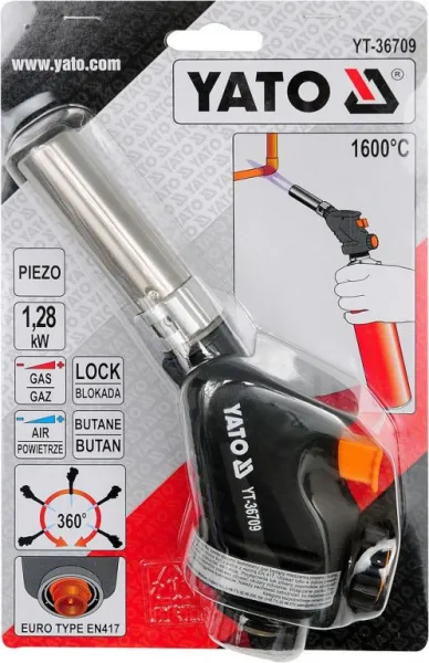 YATO YT-36709 Plynový hořák PROPAN-BUTAN 1,28kW