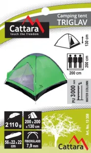 Stan Cattara TRIGLAV pre 3 osoby 200 x 200 x 130 cm