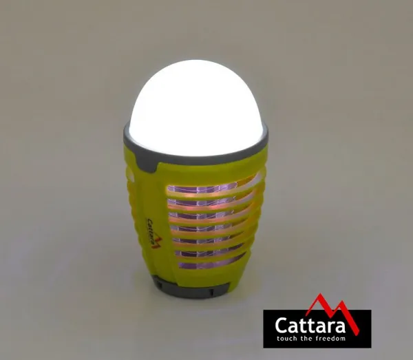 LED svetlo Cattara PEAR nabíjací + lapač hmyzu