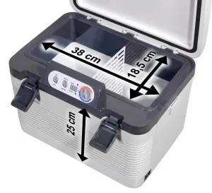 Chladiaci box DOUBLE 19 L + display - 230V/24V/12V