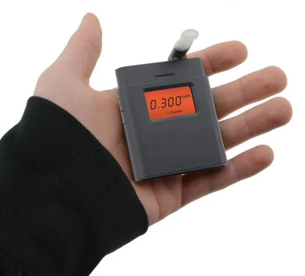 Digitálny dychový alkohol tester - čierny