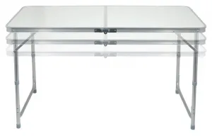 Set kemping DOUBLE sivý, 4 stoličky
