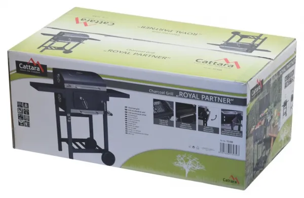 Cattara gril na drevené uhlie ROYAL PARTNER, 97 x 98 x 35 cm