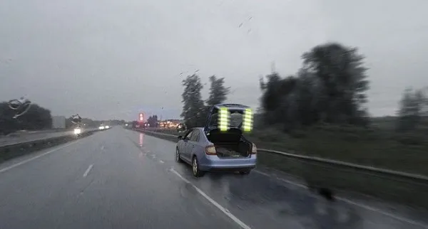 Reflexný pás s magnetmi žltý, 2 ks