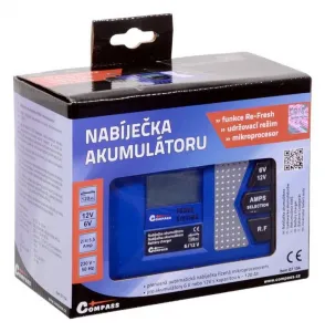 Compass Nabíjačka microprocesor Profi PB/GEL/AGM, 6 / 12 V 