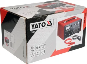 YATO PROSTITUTOR S PODPOROU NABÍJANIA 16A 12V / 24V 120 - 240Ah YT-8304