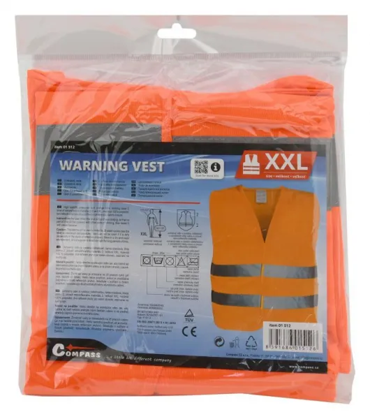 Výstražná vestra - XXL, oranžová