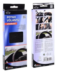 Poťah na volant omotávací - čierný