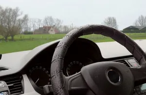 Poťah na volant omotávací - čierný