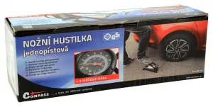 Hustilka nožná s manometrom jednopiestová - TÜV / GS