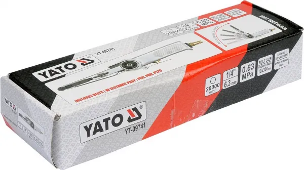 YATO PNEUMATICKÝ PÁSOVÝ PIESOK 10 x 330 mm 09741 YT-09741