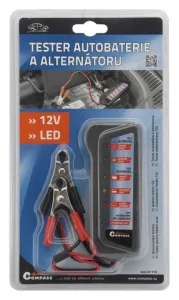 Tester autobatérie a alternátora, 12 V