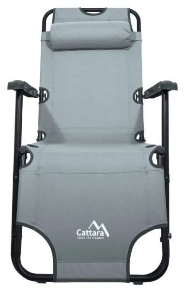 CATTARA lehátko / kreslo COMFORT šedé, 155 x 61 cm