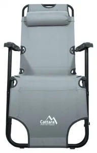 CATTARA lehátko / kreslo COMFORT šedé, 155 x 61 cm