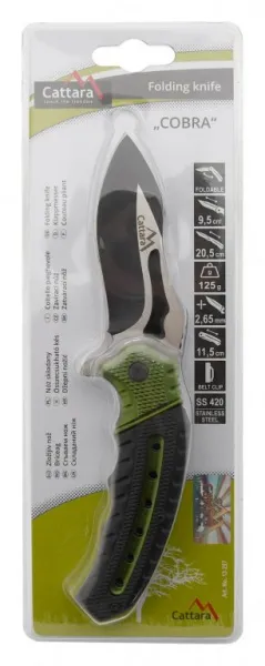 Nôž Cattara COBRA zatvárací s poistkou 20 cm