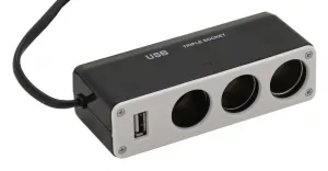 Roztrojka 12 / 24 V + USB 1000 mA