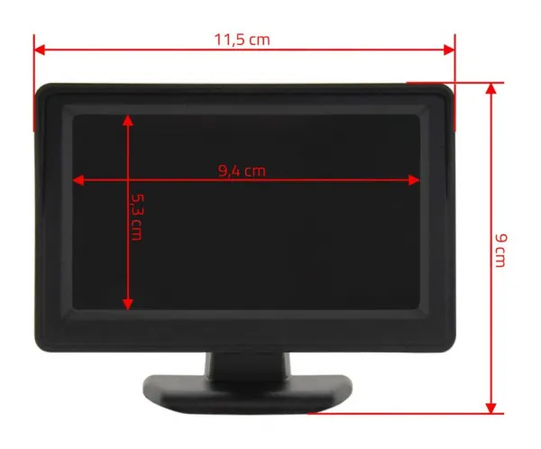 COMPASS LCD display so stojanom pre parkovaciu kameru