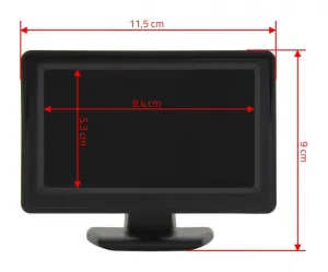 COMPASS LCD display so stojanom pre parkovaciu kameru