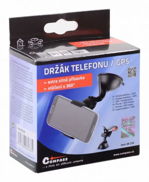 Držiak na telefón - GPS, na prísavku CLIPS