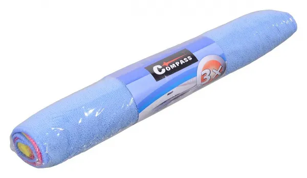 COMPASS Umývacie utierky MICROFIBER 40 x 40 cm, 3 ks