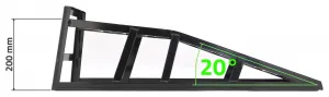 COMPASS Nájazdová rampa, 1000 kg, 830 x 270 x 310 mm, 1 ks