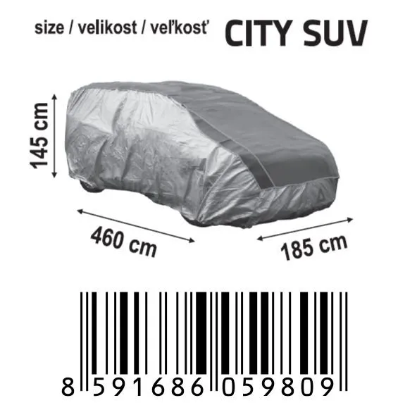 Ochranná plachta proti krúpam CITY SUV 460 x 185 x 145 cm