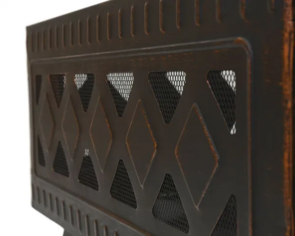 Ohnisko Cattara SQUARE copper patina s poklopom