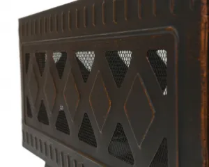 Ohnisko Cattara SQUARE copper patina s poklopom