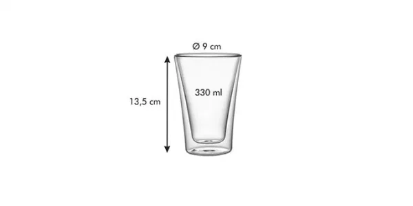 Kinekus Poháre dvojstenné myDRINK, 330 ml, sada 2 ks