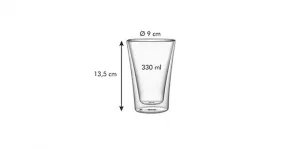 Kinekus Poháre dvojstenné myDRINK, 330 ml, sada 2 ks