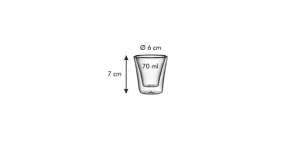 Kinekus Poháre dvojstenné myDRINK, 70 ml, 2 ks