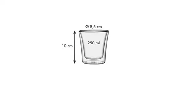 Kinekus Poháre dvojstenné myDRINK, 250 ml, 2ks