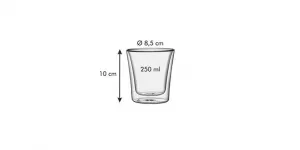 Kinekus Poháre dvojstenné myDRINK, 250 ml, 2ks