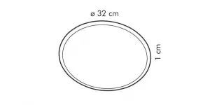 Kinekus Forma na pizzu DELÍCIA, 32 cm