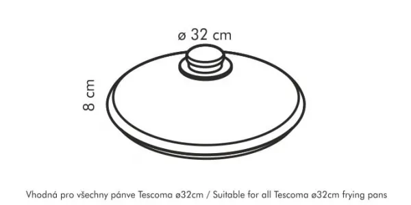 Sklenená pokrievka UNICOVER ø 32 cm