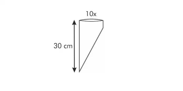 Zdobiace vrecko DELÍCIA 30 cm, 10 ks